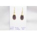 Dangle Earrings Handmade 925 Sterling Silver Gold Plated Natural Ruby Stone P588